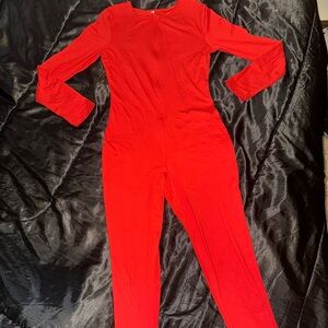 Women's Red Jumpsuit